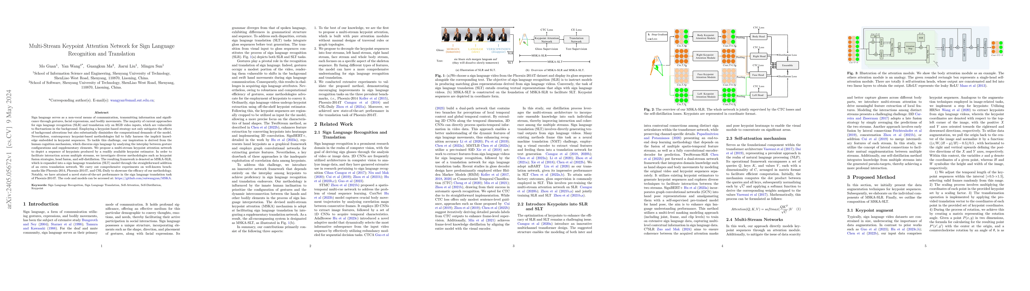 Thumbnail for Multi-Stream Keypoint Attention Network for Sign Language Recognition
  and Translation
