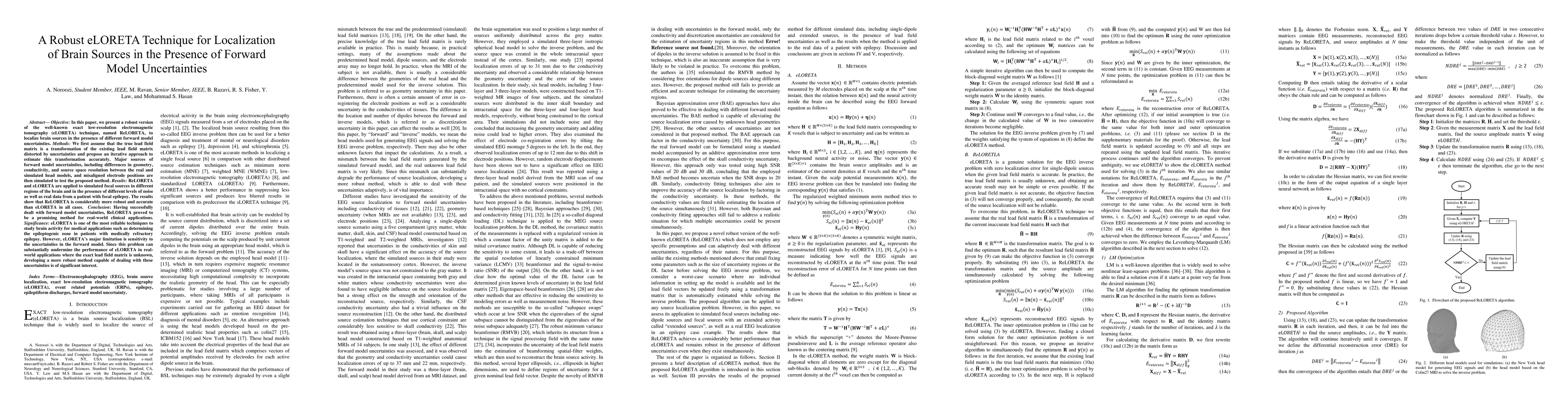 Thumbnail for A Robust eLORETA Technique for Localization of Brain Sources in the
  Presence of Forward Model Uncertainties
