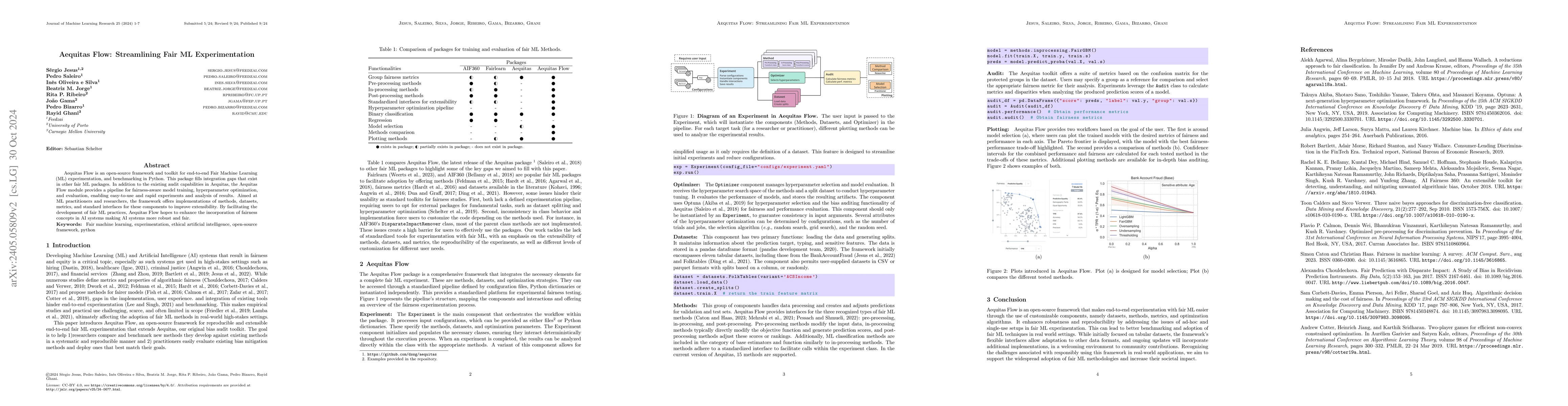 Thumbnail for Aequitas Flow: Streamlining Fair ML Experimentation