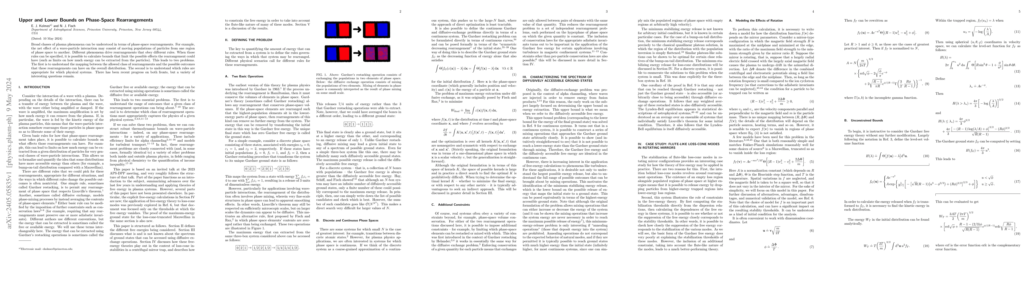 Thumbnail for Upper and Lower Bounds on Phase-Space Rearrangements