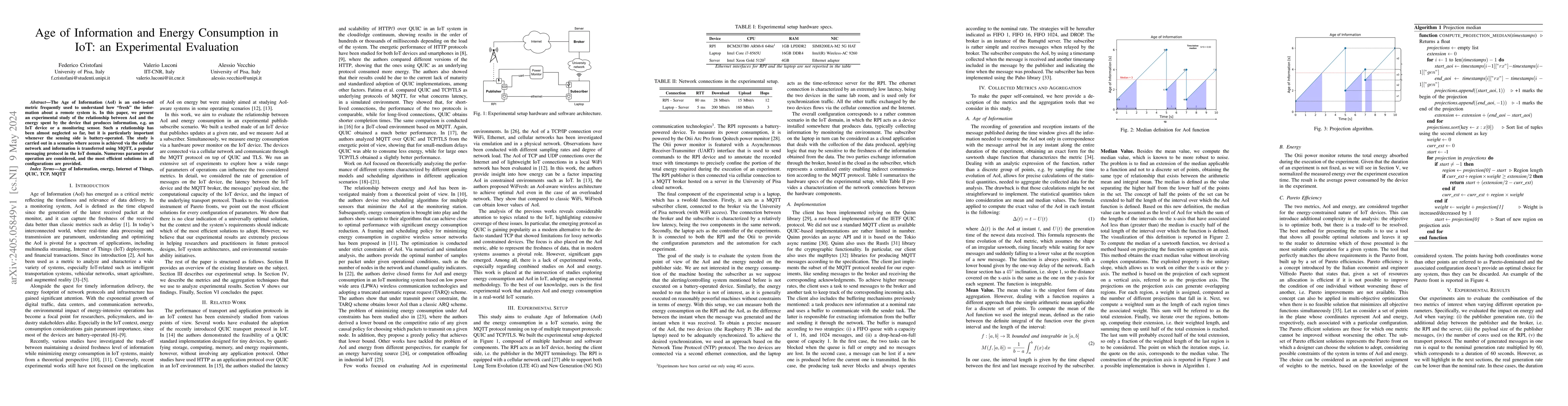 Thumbnail for Age of Information and Energy Consumption in IoT: an Experimental
  Evaluation