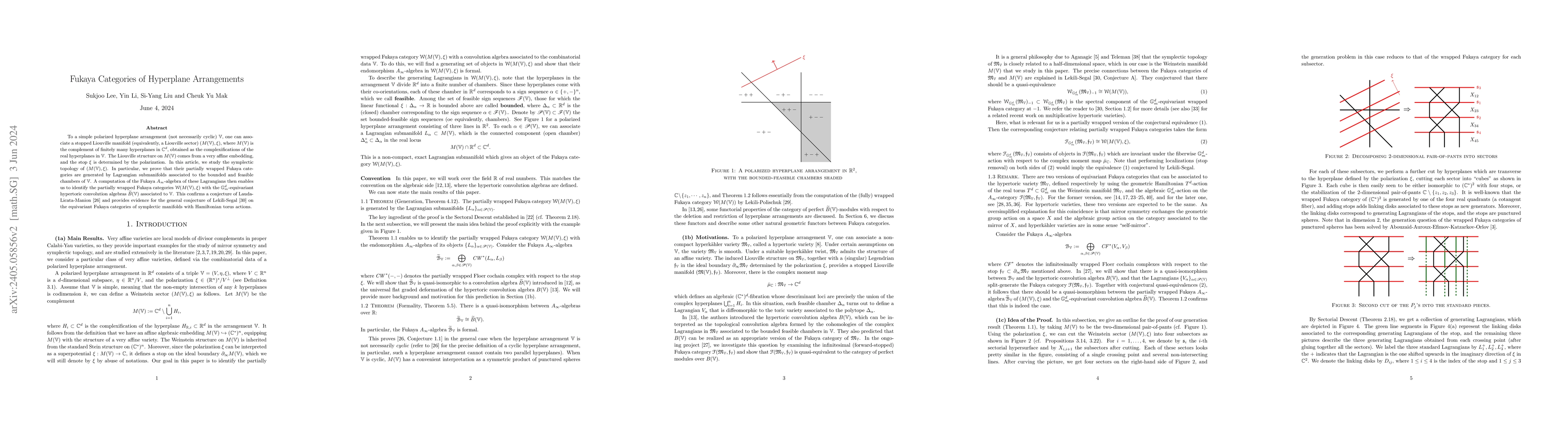Thumbnail for Fukaya categories of hyperplane arrangements