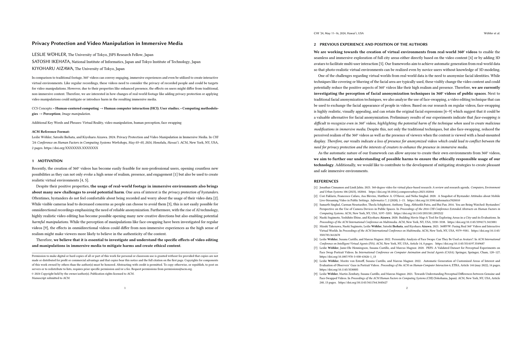Thumbnail for Privacy Protection and Video Manipulation in Immersive Media