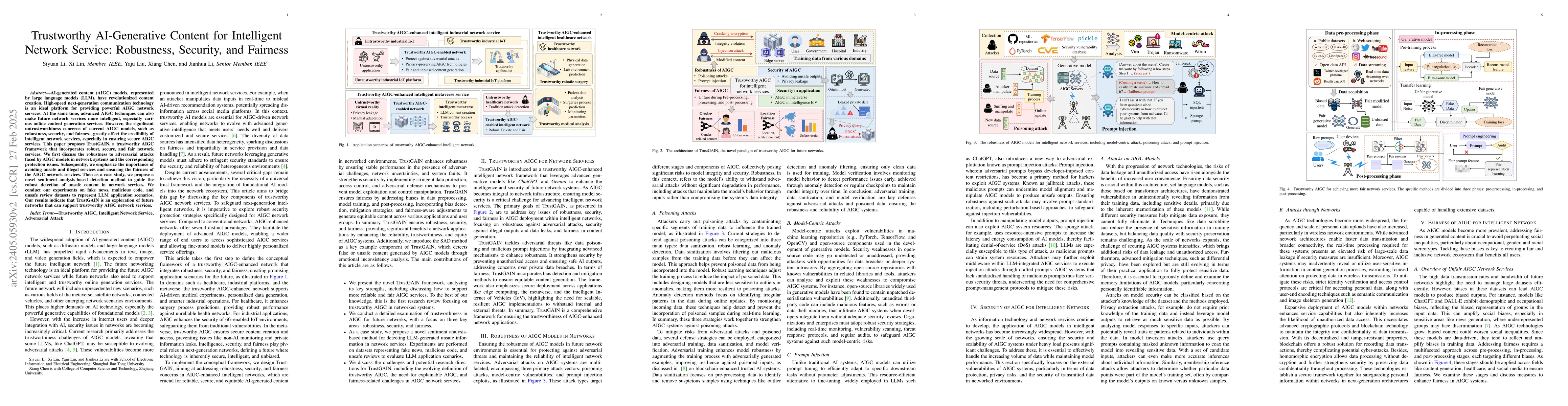 Thumbnail for Trustworthy AI-Generative Content in Intelligent 6G Network:
  Adversarial, Privacy, and Fairness
