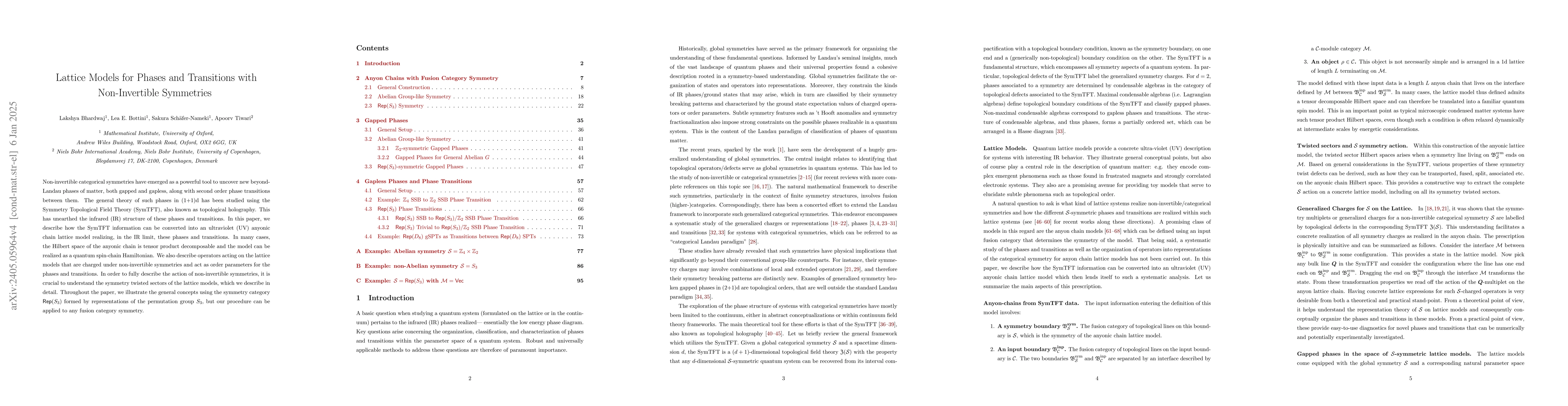 Thumbnail for Lattice Models for Phases and Transitions with Non-Invertible Symmetries