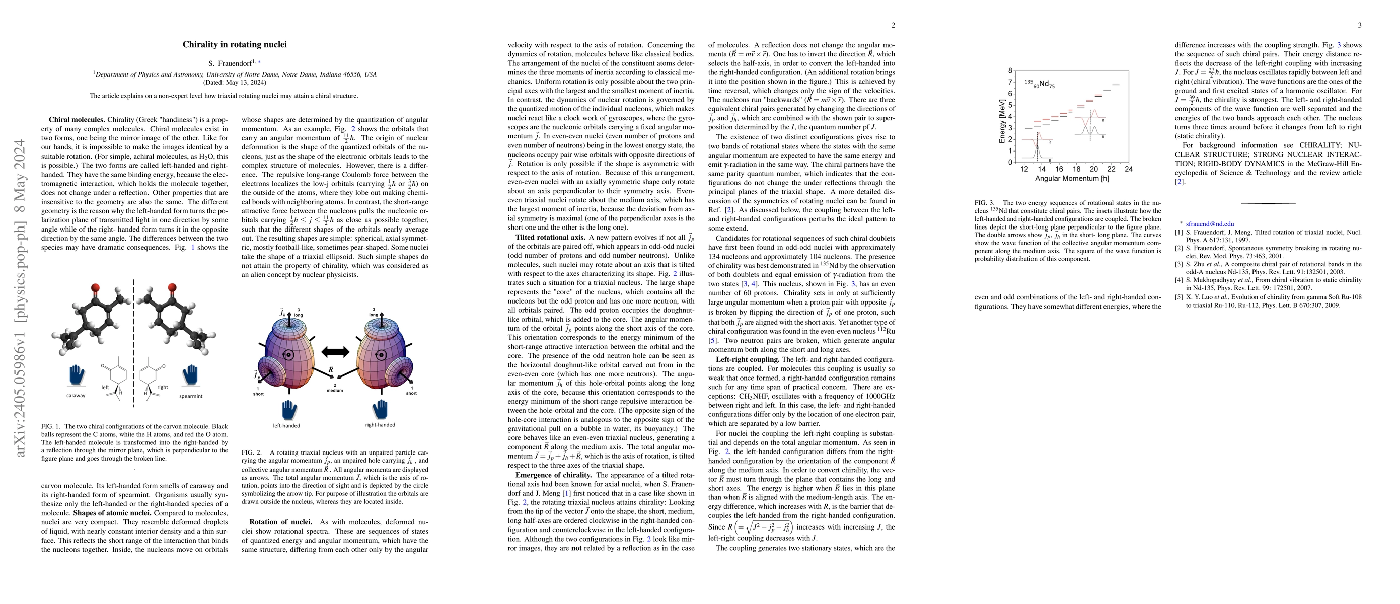 Thumbnail for Chirality in rotating nuclei