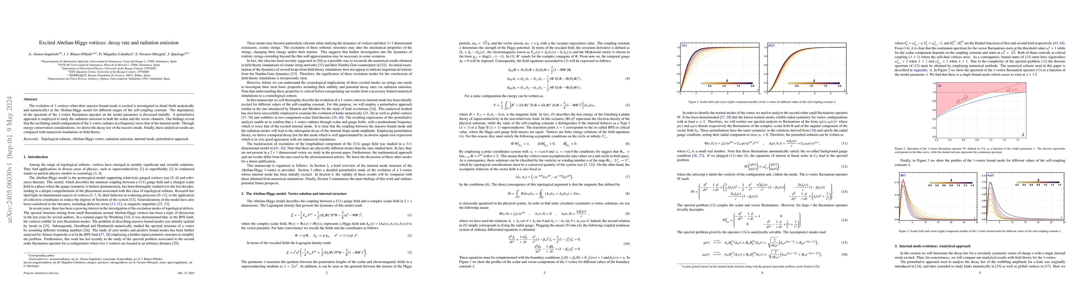 Thumbnail for Excited Abelian-Higgs vortices: decay rate and radiation emission