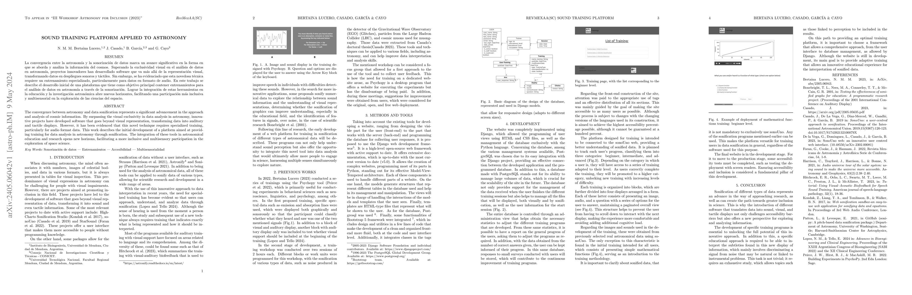 Thumbnail for Sound training platform applied to astronomy