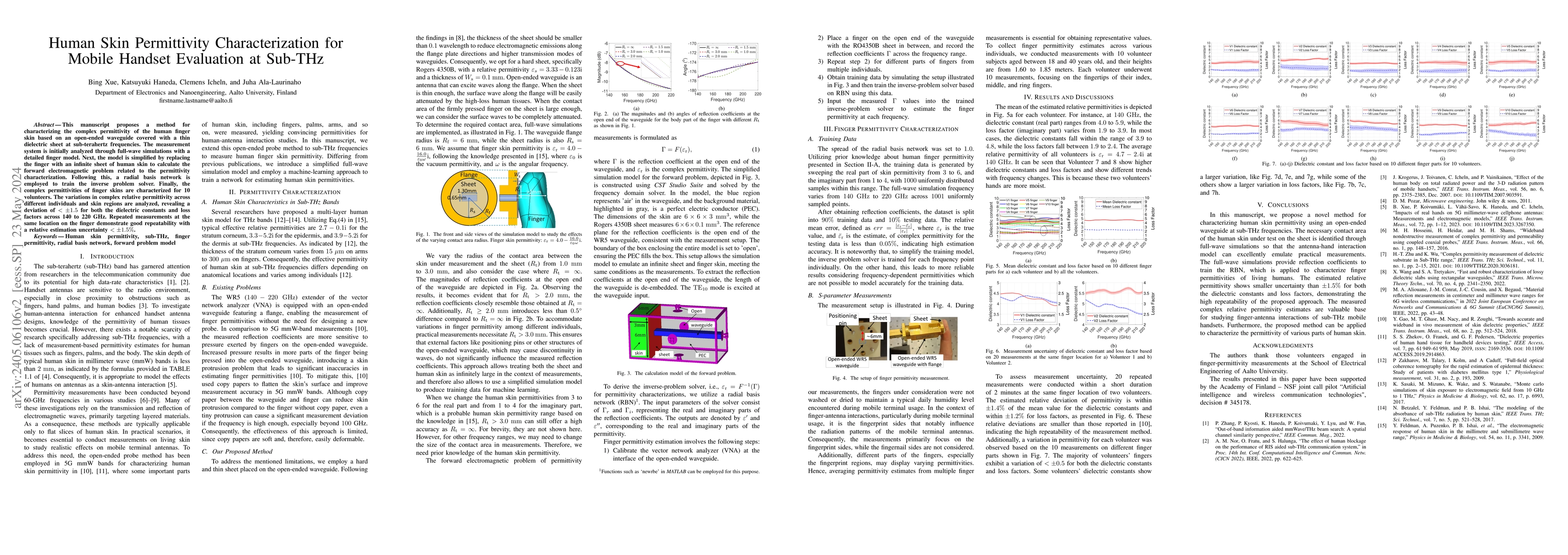 Thumbnail for Human Skin Permittivity Characterization for Mobile Handset Evaluation
  at Sub-THz