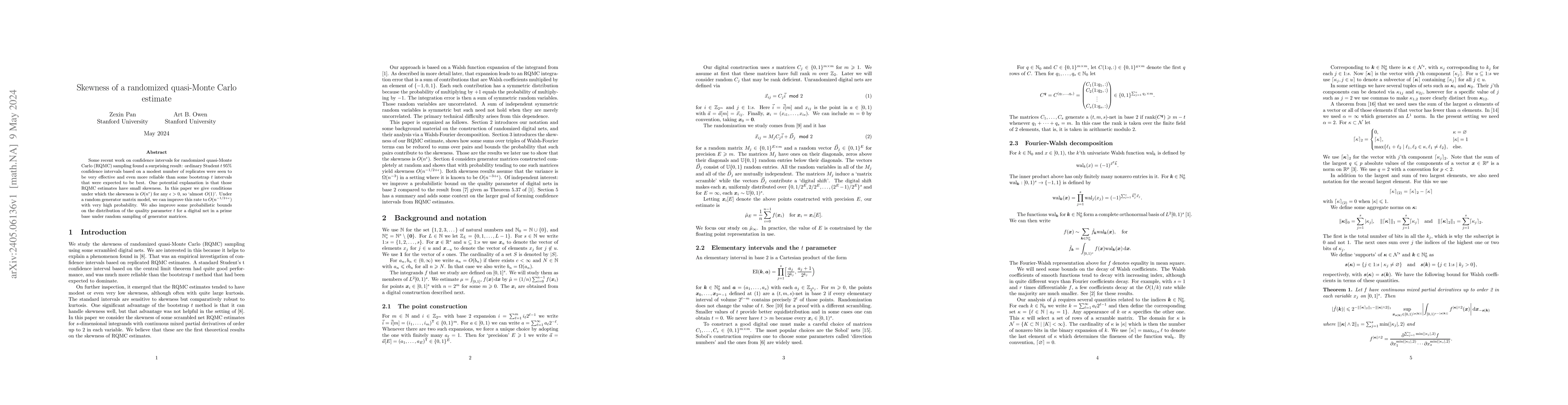 Thumbnail for Skewness of a randomized quasi-Monte Carlo estimate