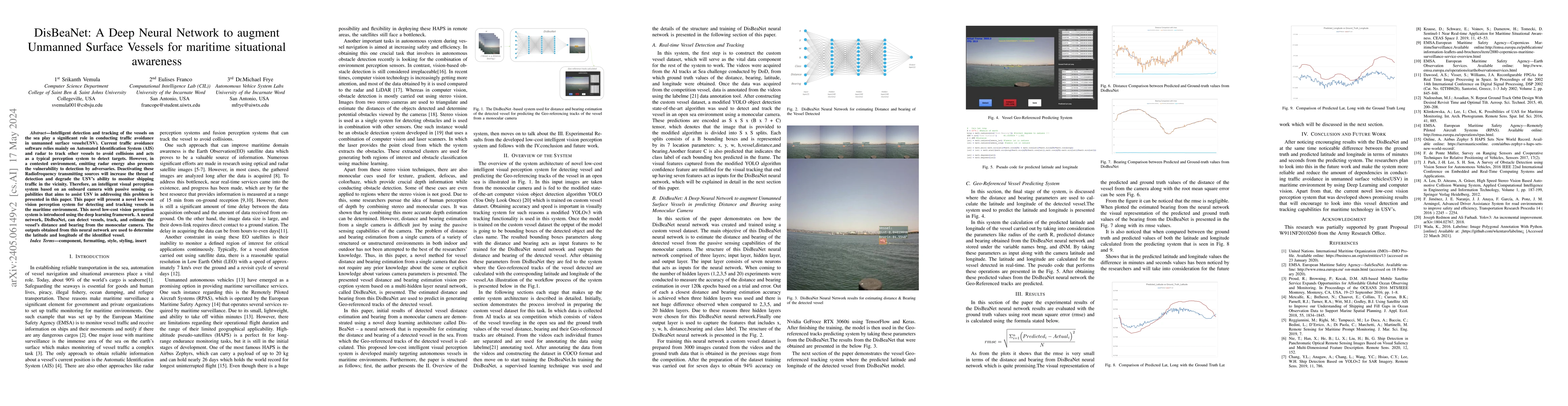 Thumbnail for DisBeaNet: A Deep Neural Network to augment Unmanned Surface Vessels for
  maritime situational awareness