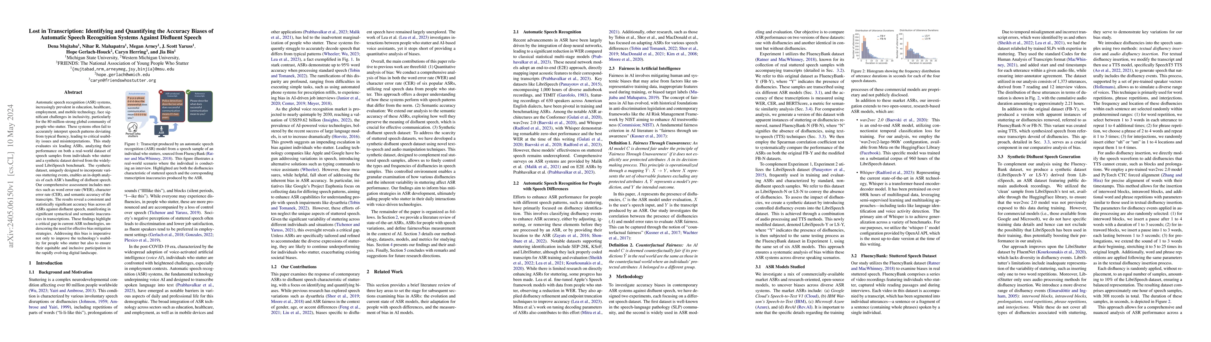 Thumbnail for Lost in Transcription: Identifying and Quantifying the Accuracy Biases
  of Automatic Speech Recognition Systems Against Disfluent Speech