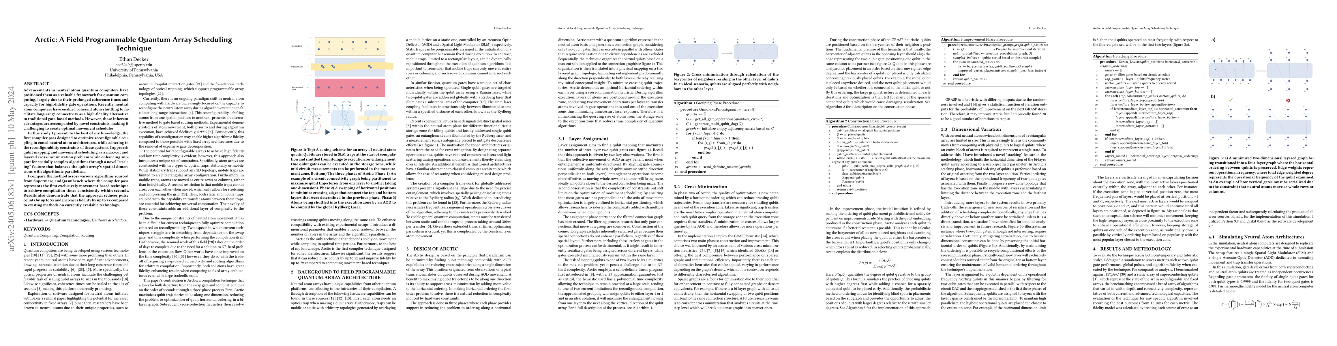 Thumbnail for Arctic: A Field Programmable Quantum Array Scheduling Technique