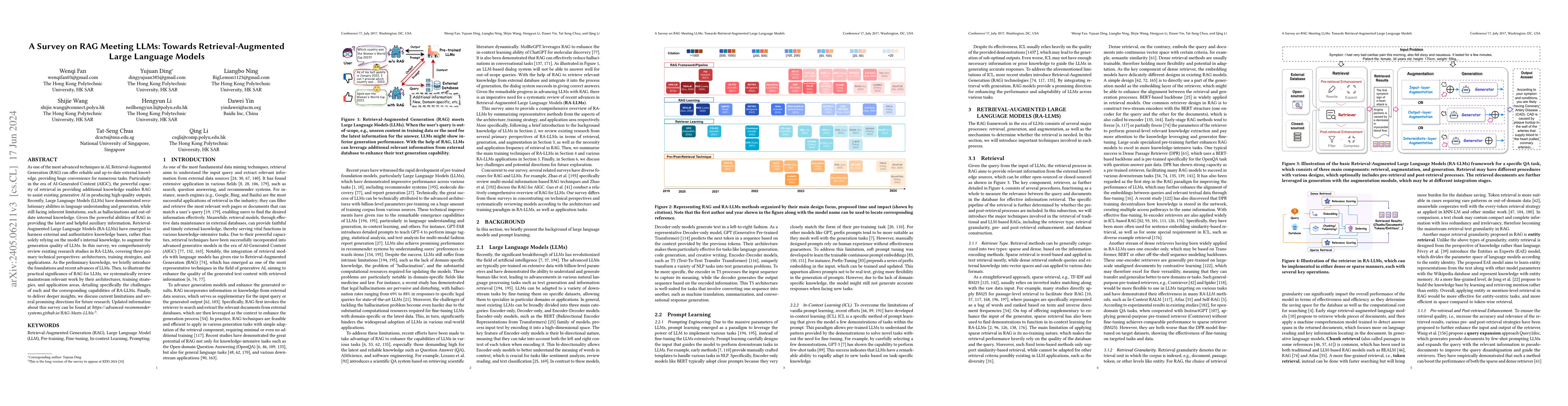Thumbnail for A Survey on RAG Meeting LLMs: Towards Retrieval-Augmented Large Language
  Models
