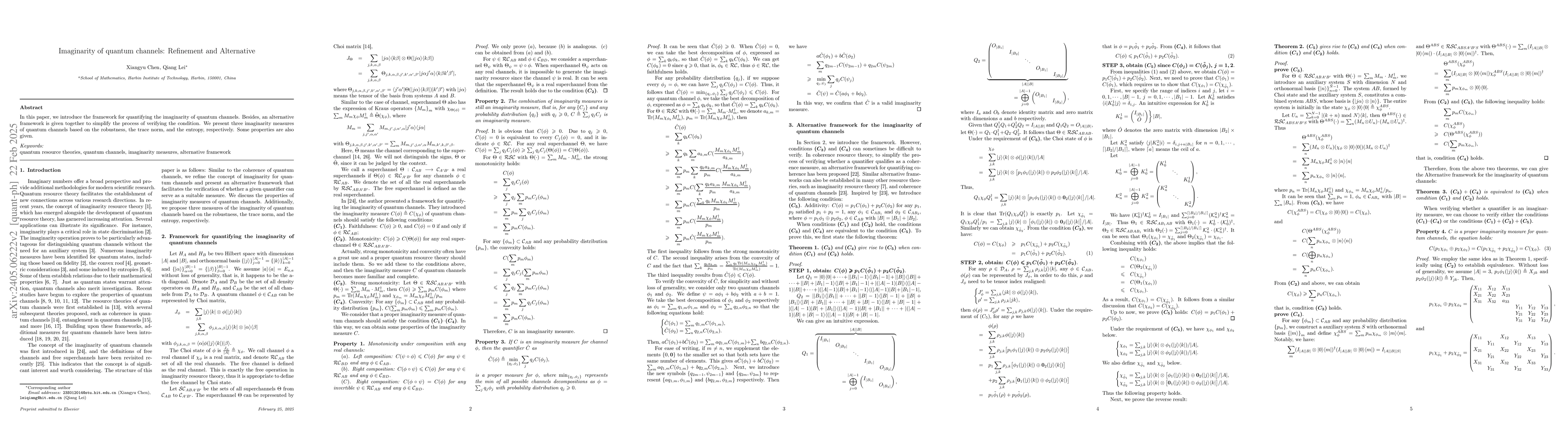 Thumbnail for Imaginarity of quantum channels: Refinement and Alternative