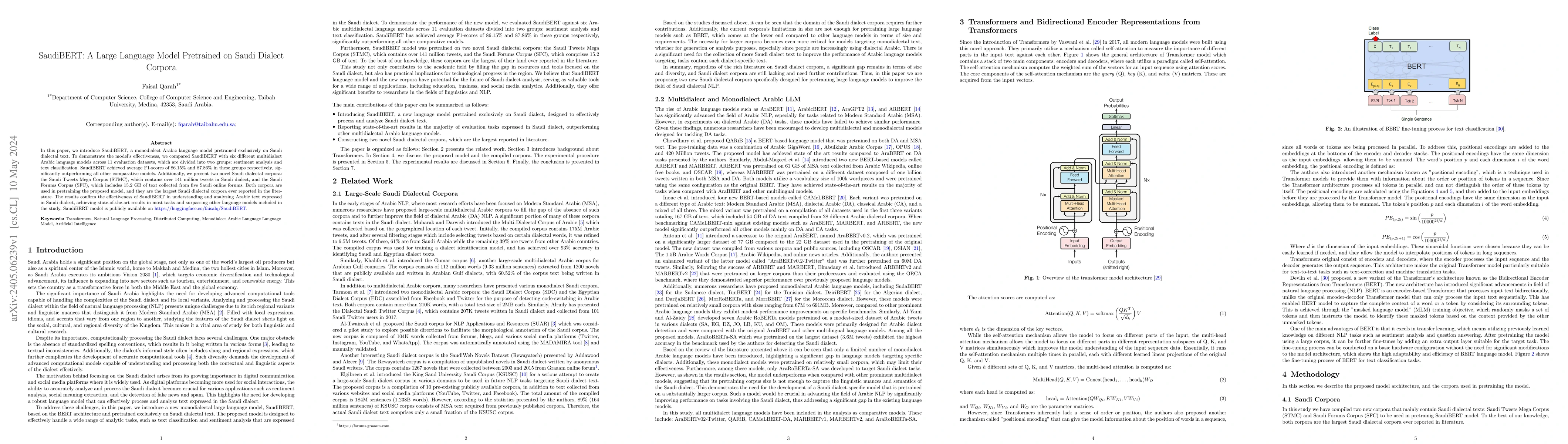 Thumbnail for SaudiBERT: A Large Language Model Pretrained on Saudi Dialect Corpora
