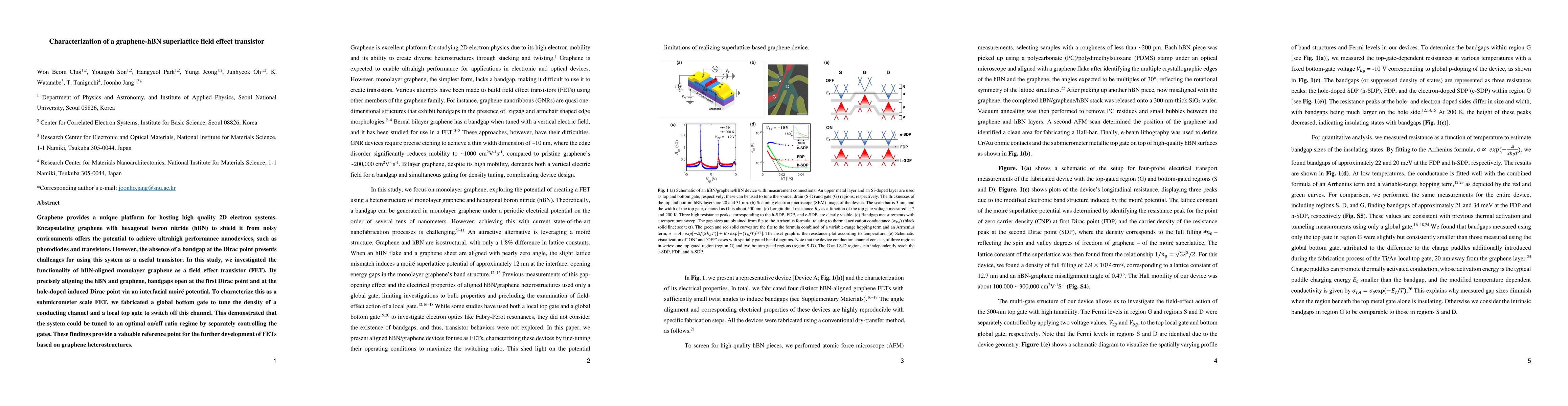 Thumbnail for Characterization of a graphene-hBN superlattice field effect transistor