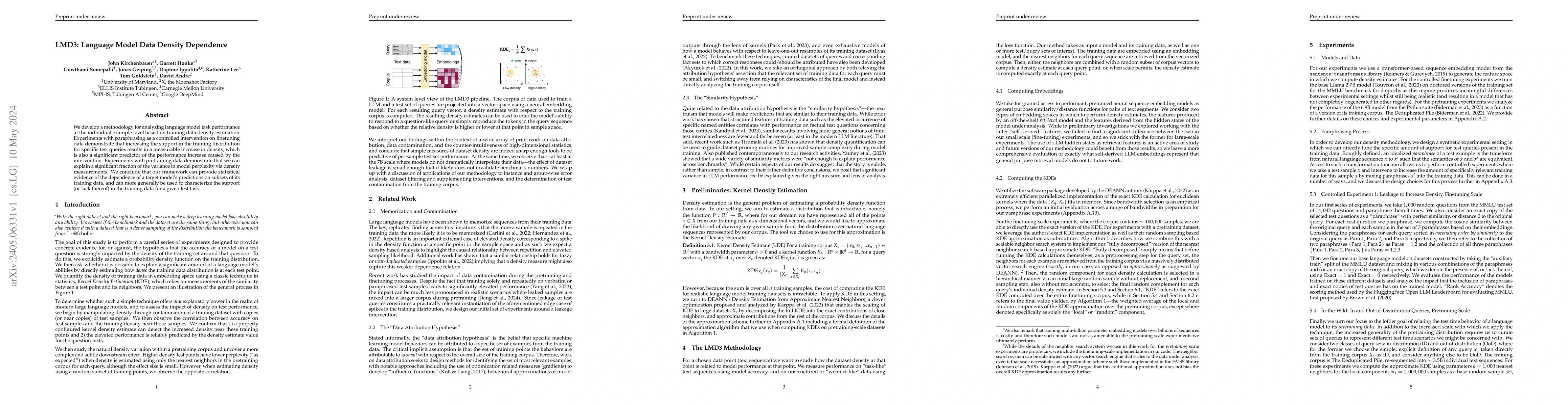 Thumbnail for LMD3: Language Model Data Density Dependence