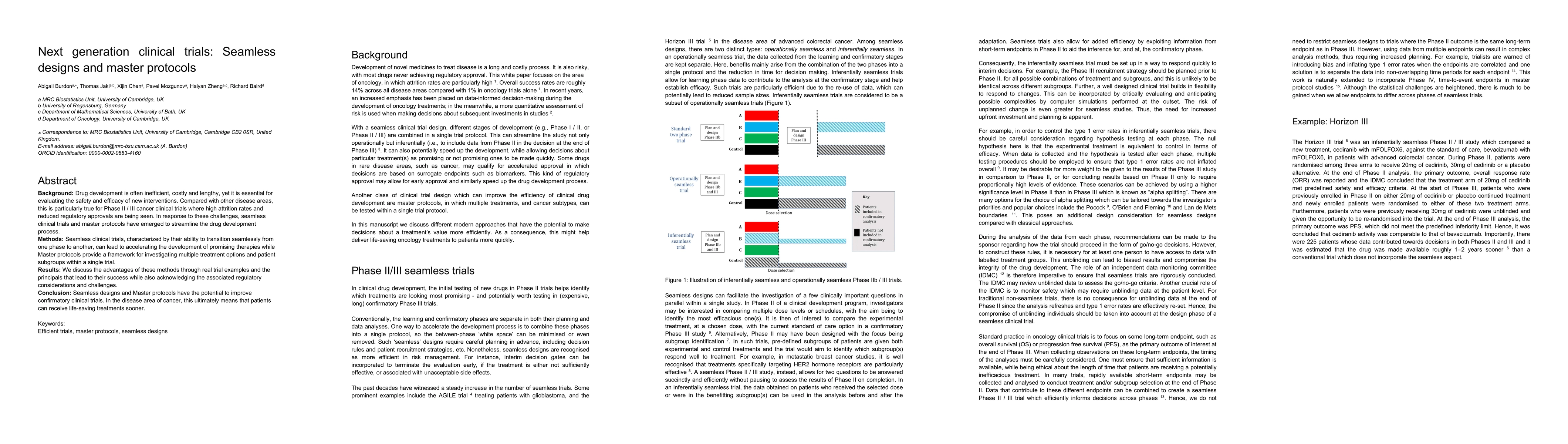 Thumbnail for Next generation clinical trials: Seamless designs and master protocols