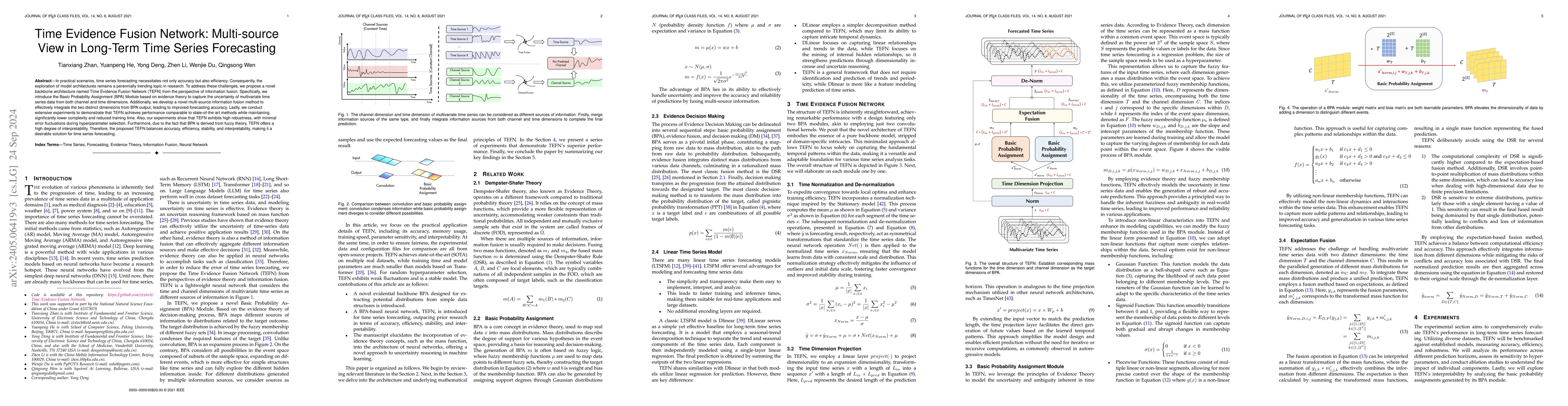 Thumbnail for Time Evidence Fusion Network: Multi-source View in Long-Term Time Series
  Forecasting