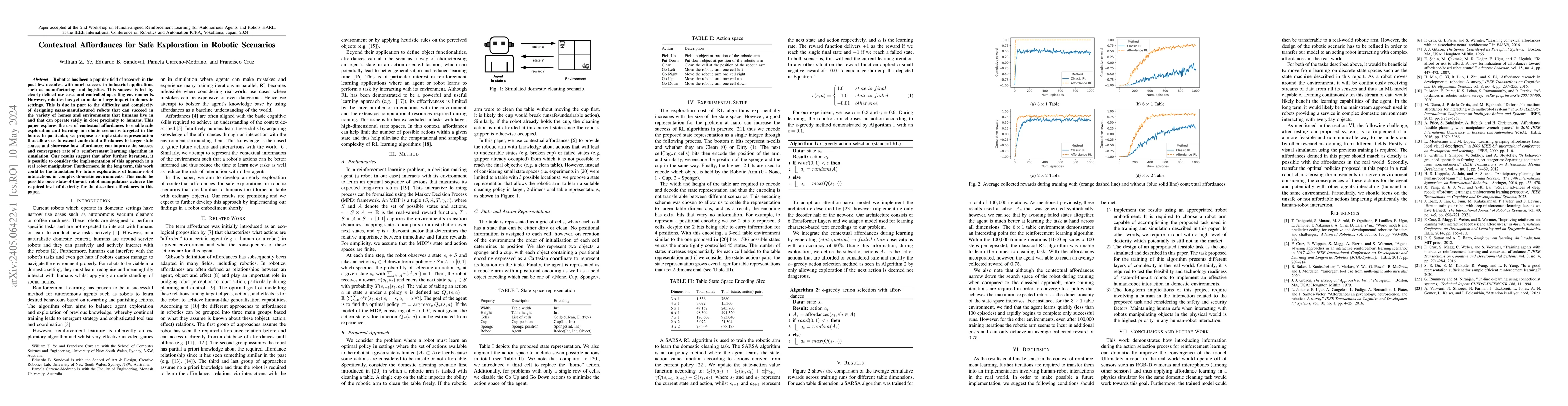 Thumbnail for Contextual Affordances for Safe Exploration in Robotic Scenarios