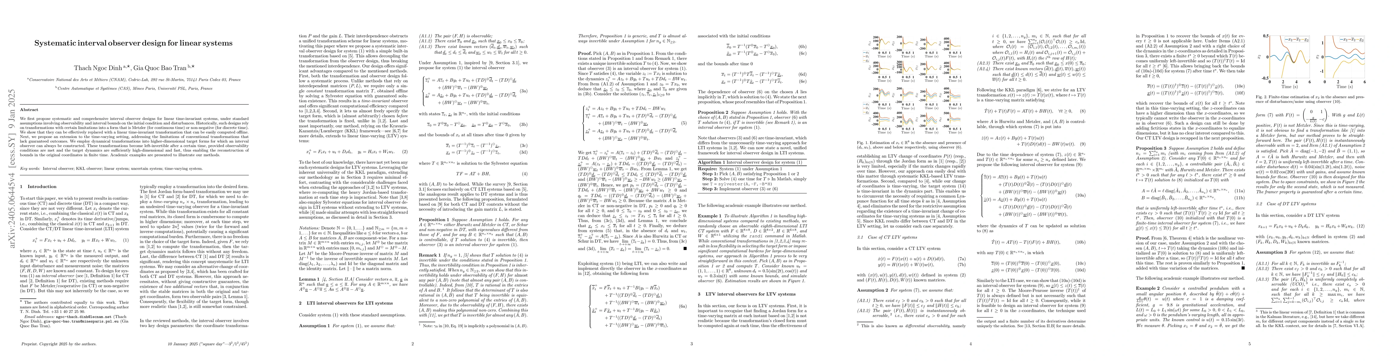 Thumbnail for Systematic interval observer design for linear systems
