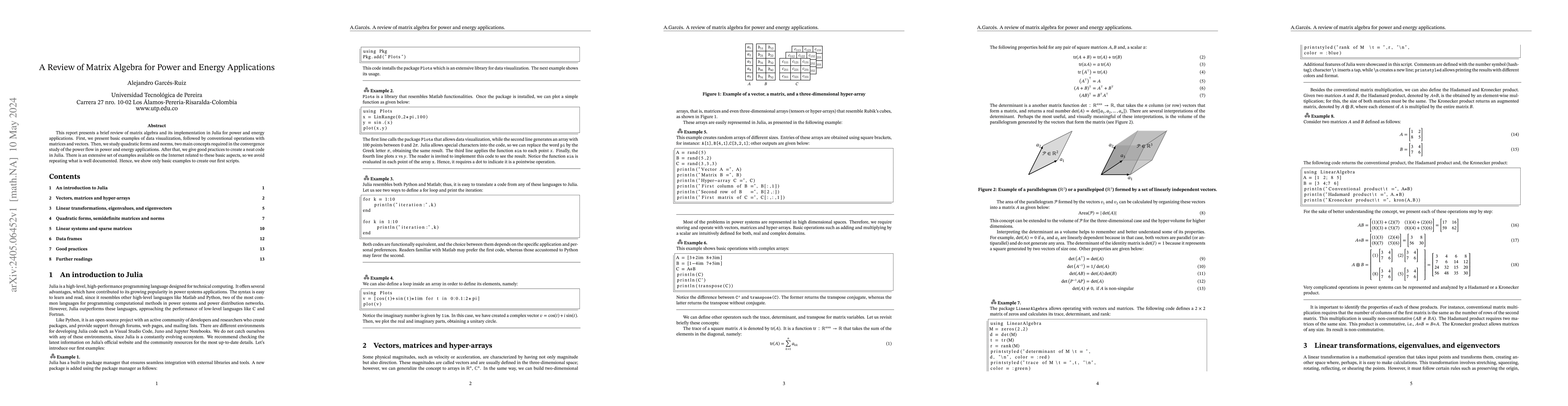 Thumbnail for A Review of Matrix Algebra for Power and Energy Applications