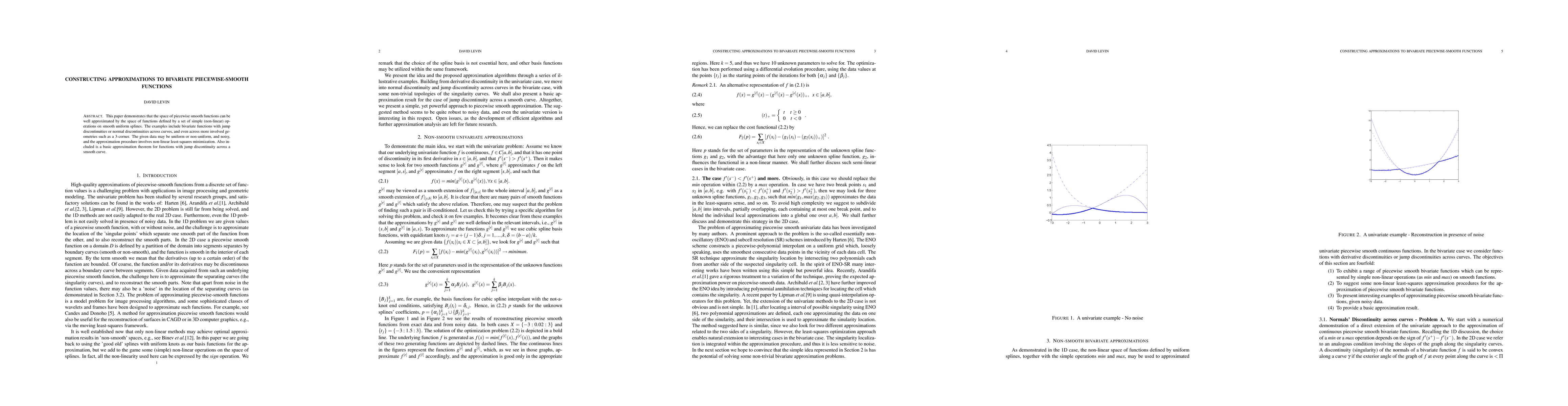 Thumbnail for Constructing Approximations to Bivariate Piecewise-Smooth Functions