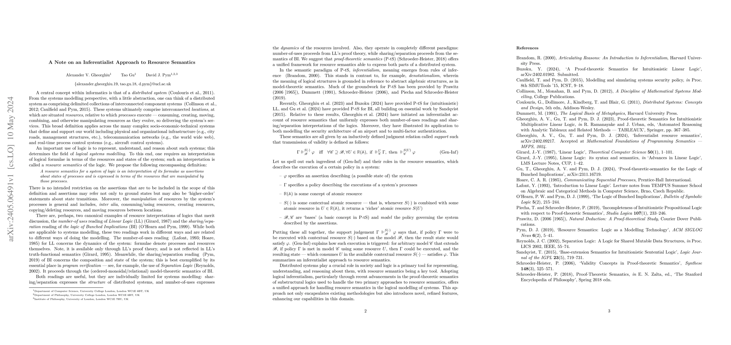 Thumbnail for A Note on an Inferentialist Approach to Resource Semantics