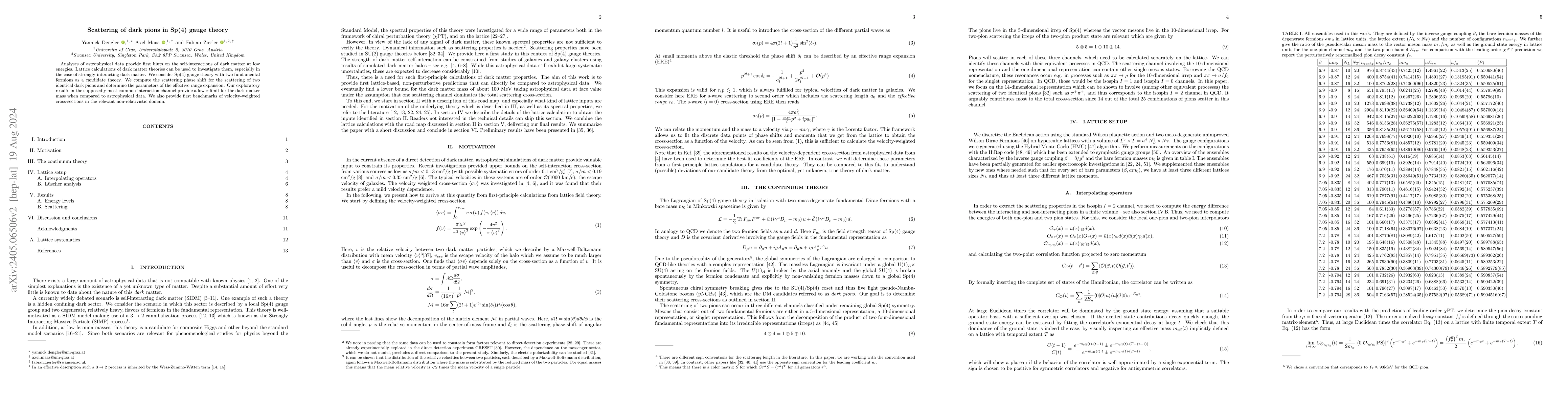 Thumbnail for Scattering of dark pions in Sp(4) gauge theory