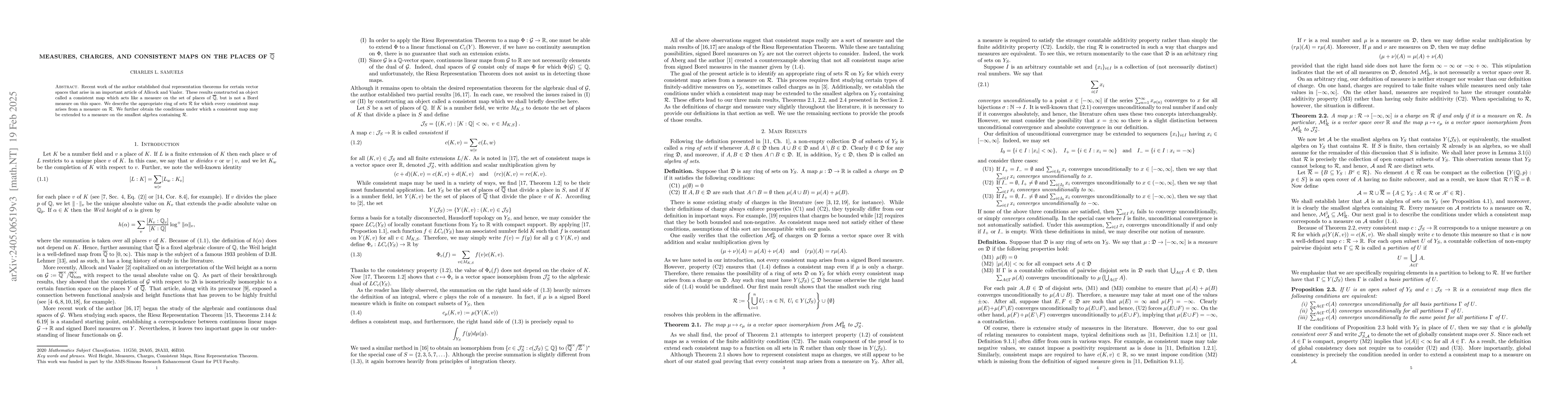 Thumbnail for Measures and Charges on the Places of $\bar{\mathbb Q}$