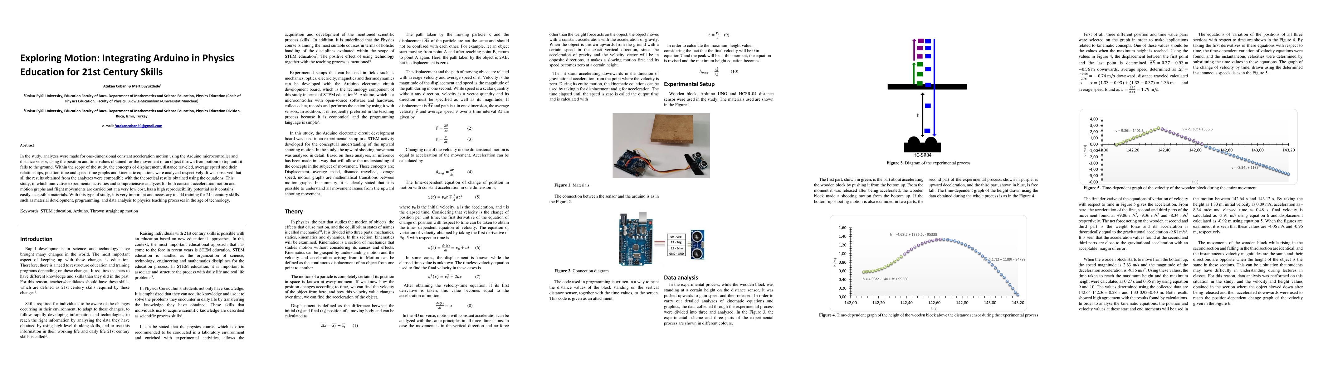 Thumbnail for Exploring Motion: Integrating Arduino in Physics Education for 21st
  Century Skills