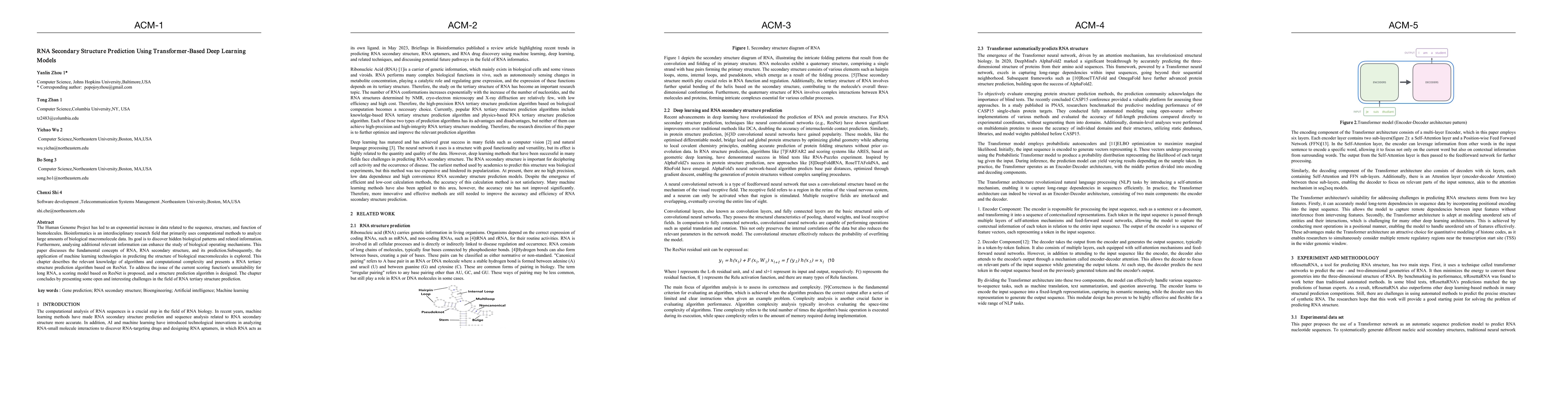 Thumbnail for RNA Secondary Structure Prediction Using Transformer-Based Deep Learning
  Models