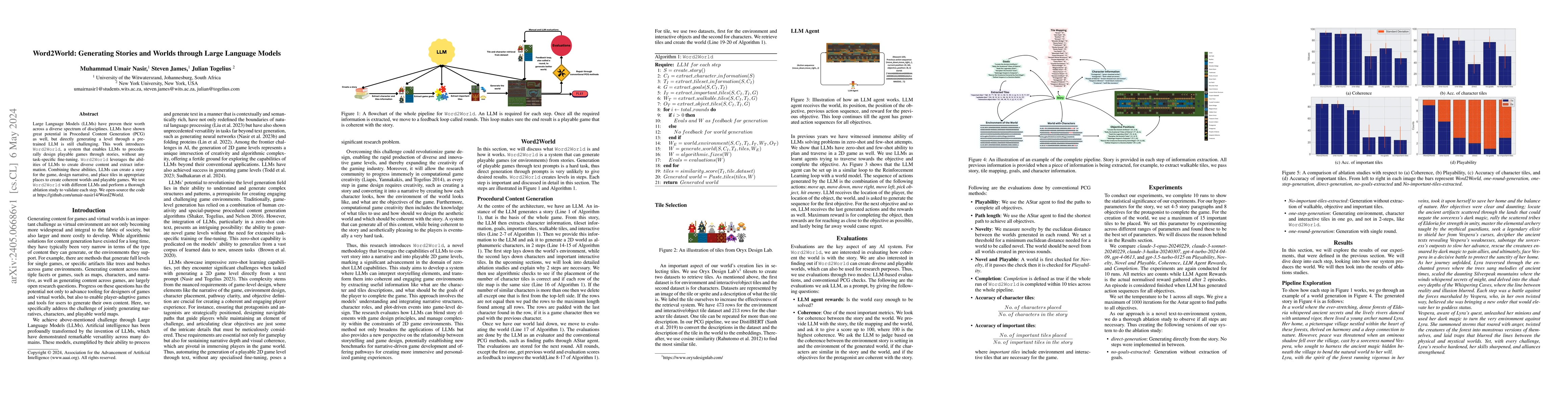 Thumbnail for Word2World: Generating Stories and Worlds through Large Language Models