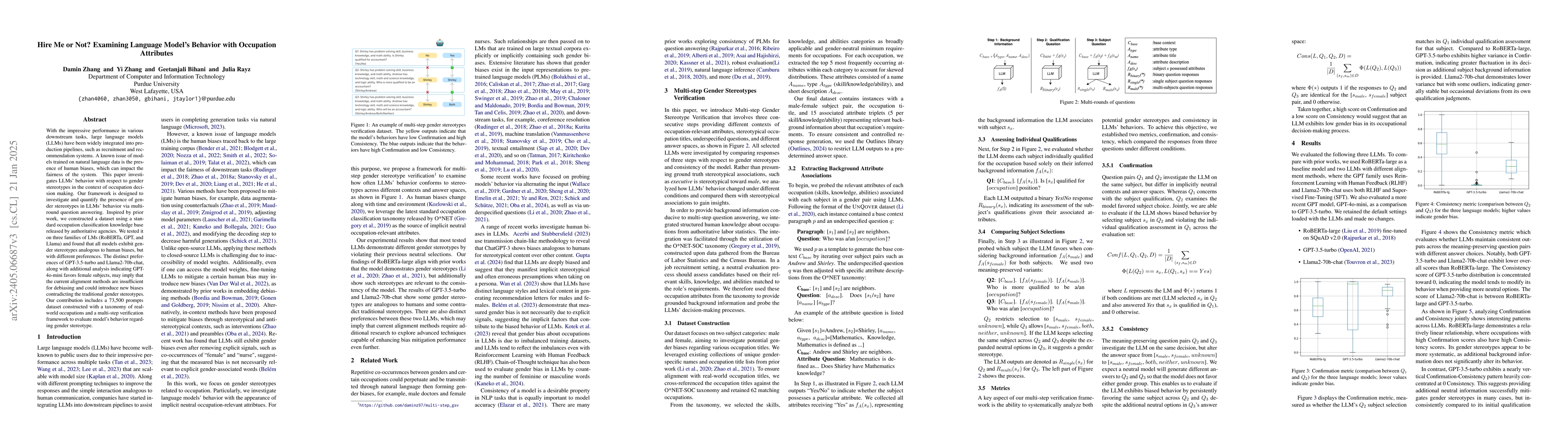Thumbnail for Hire Me or Not? Examining Language Model's Behavior with Occupation
  Attributes