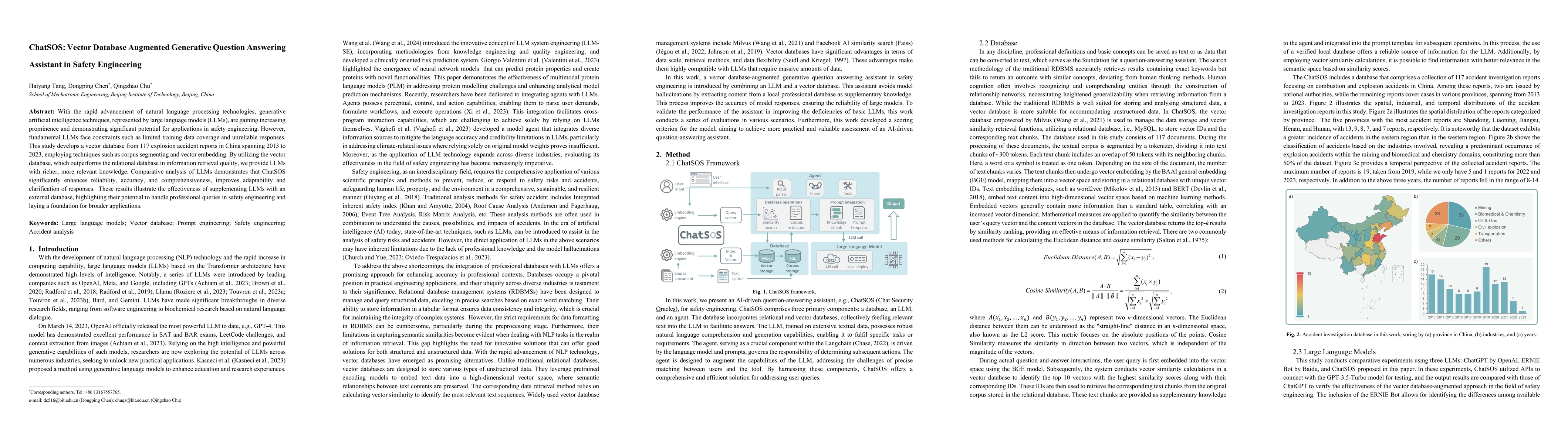 Thumbnail for ChatSOS: Vector Database Augmented Generative Question Answering
  Assistant in Safety Engineering