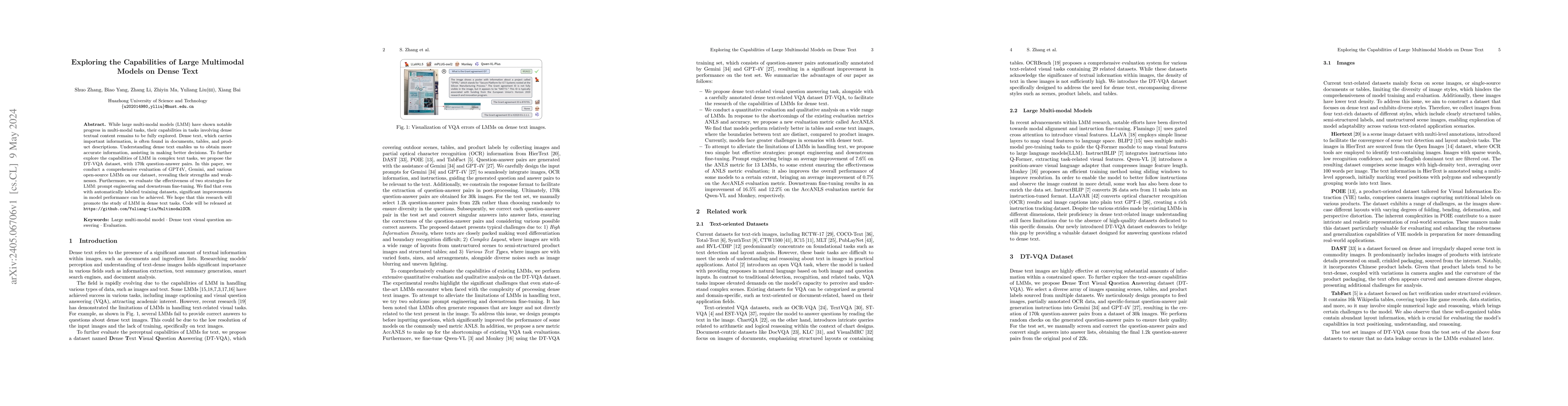 Thumbnail for Exploring the Capabilities of Large Multimodal Models on Dense Text