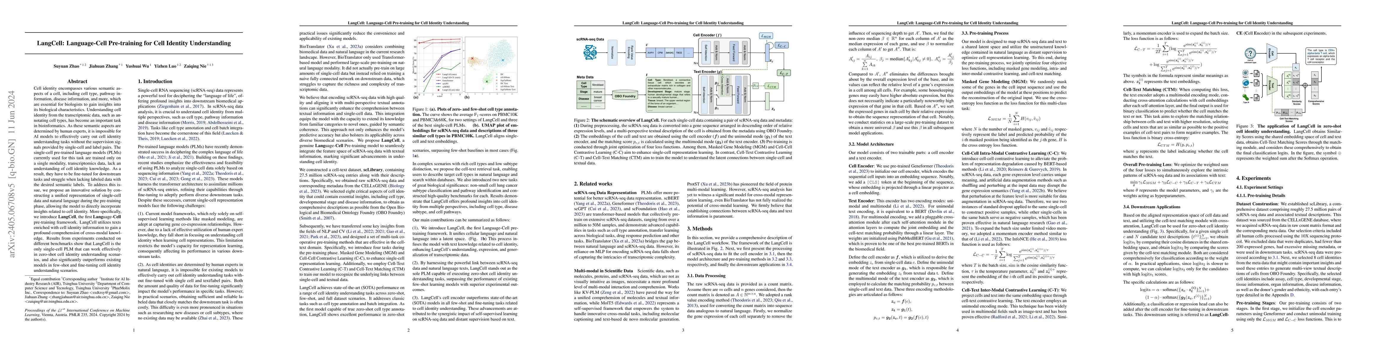 Thumbnail for LangCell: Language-Cell Pre-training for Cell Identity Understanding