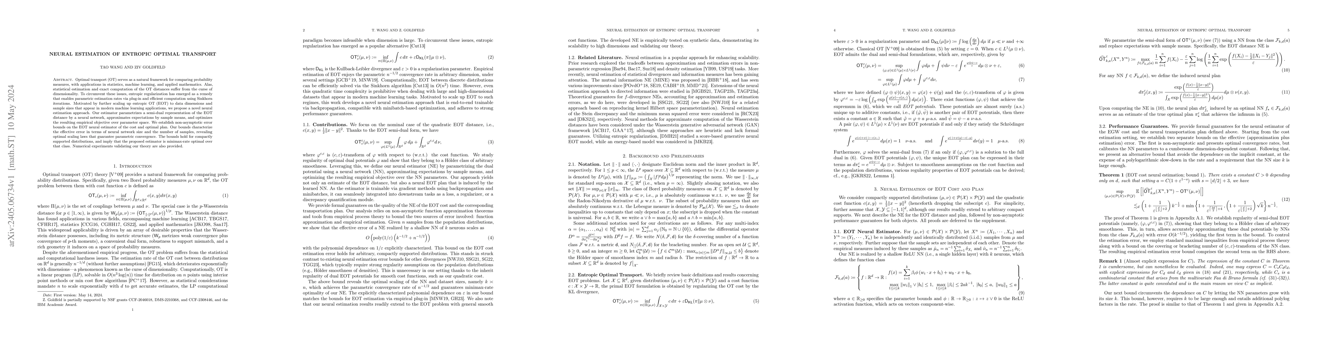 Thumbnail for Neural Estimation Of Entropic Optimal Transport