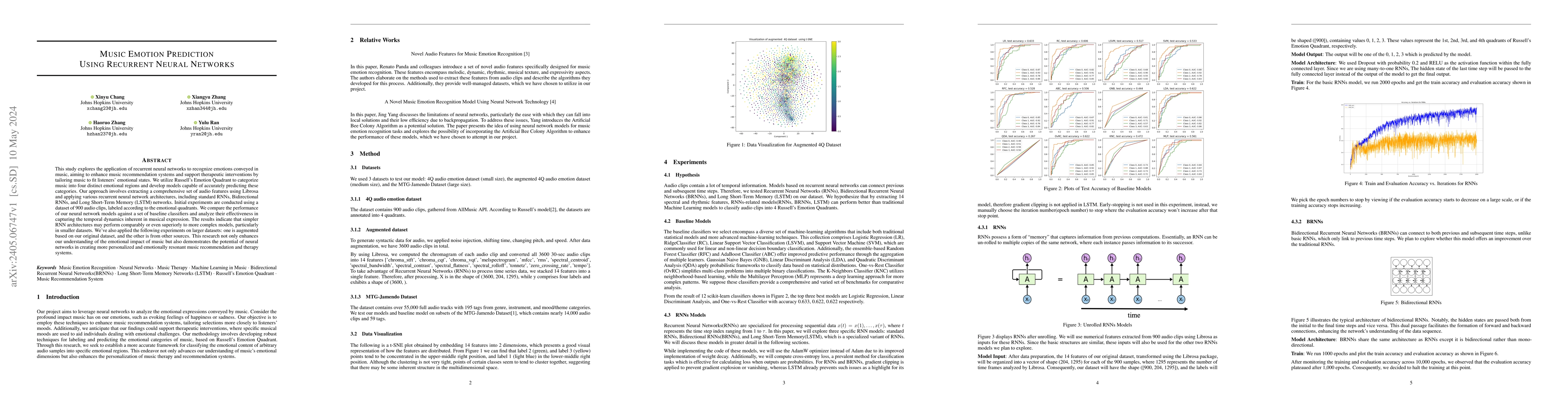 Thumbnail for Music Emotion Prediction Using Recurrent Neural Networks
