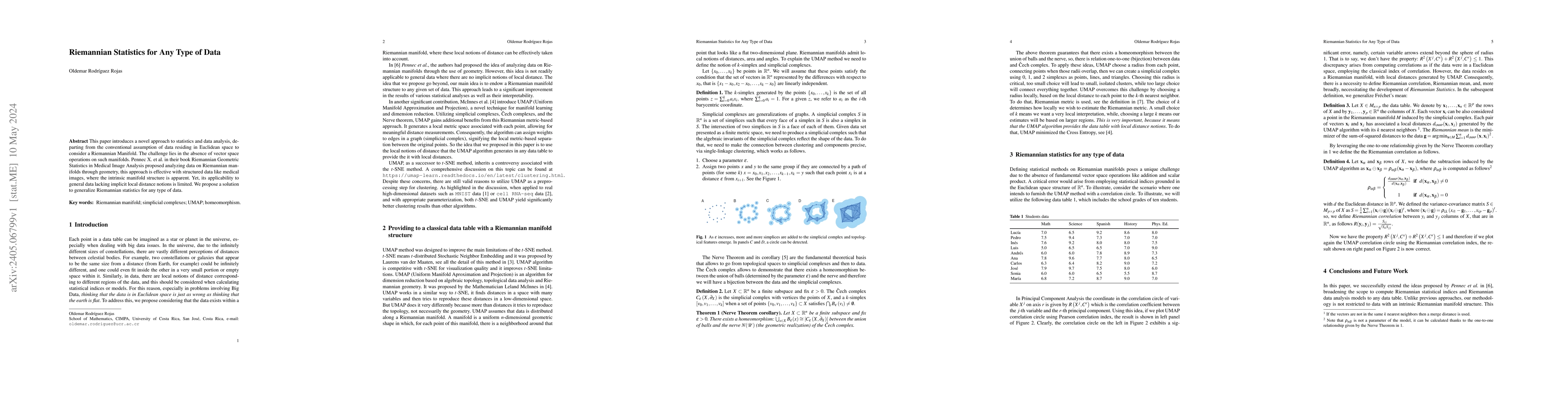Thumbnail for Riemannian Statistics for Any Type of Data