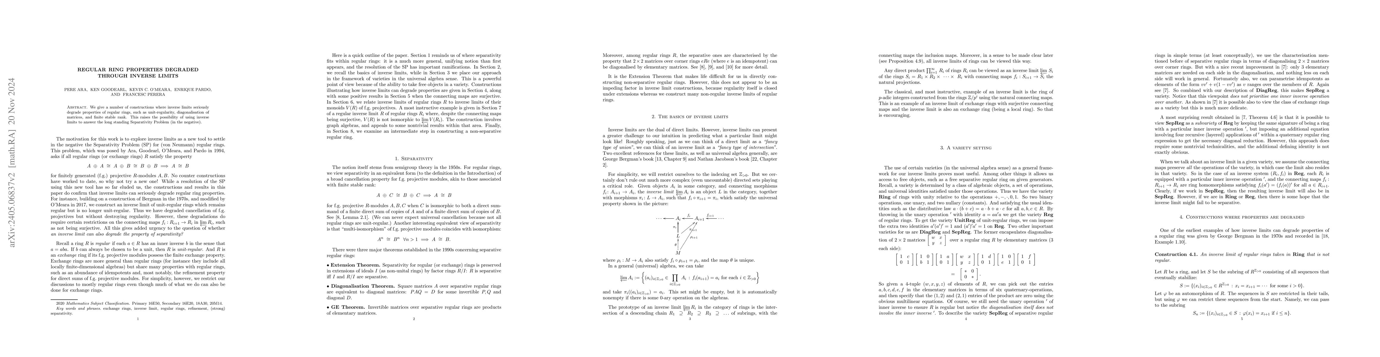 Thumbnail for Regular Ring Properties Degraded Through Inverse Limits