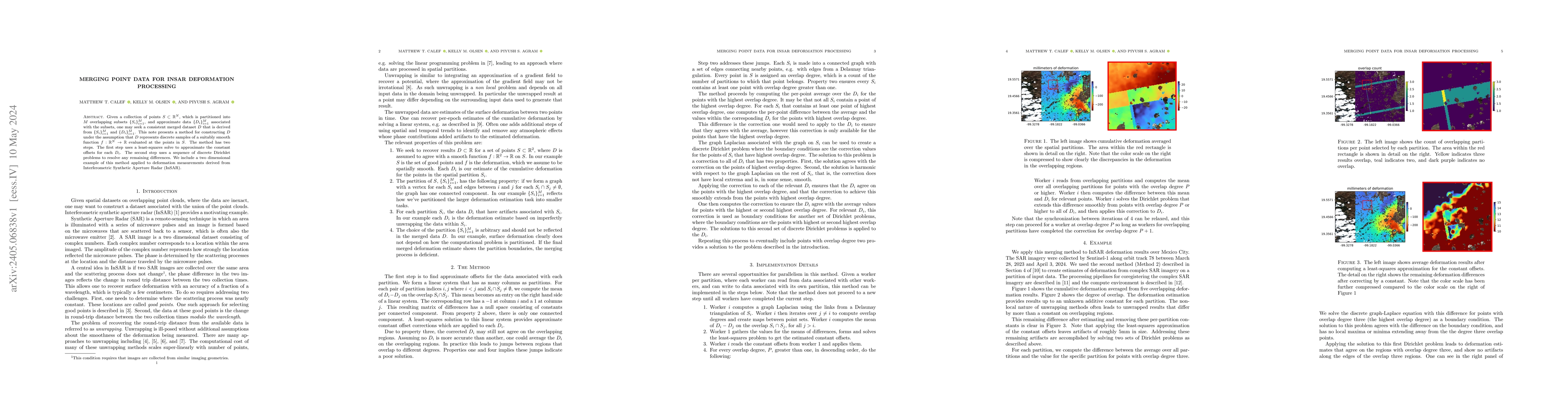 Thumbnail for Merging Point Data for InSAR Deformation Processing