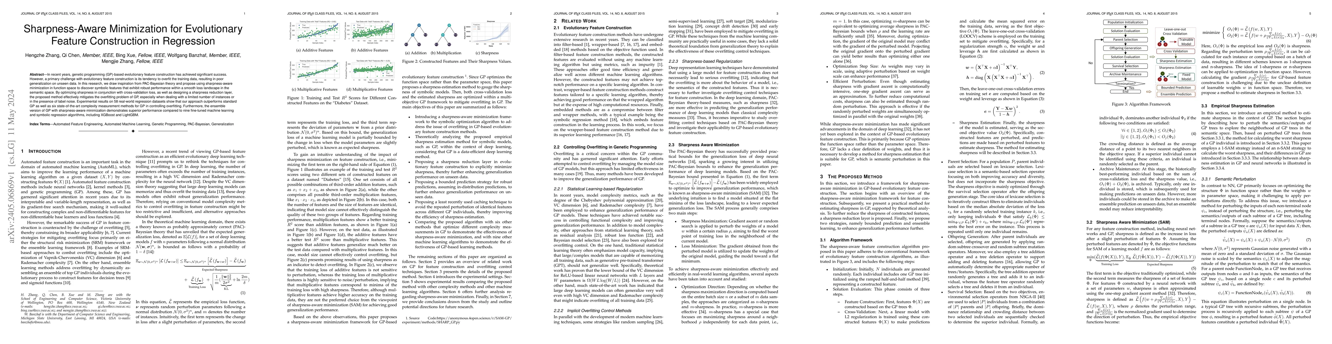 Thumbnail for Sharpness-Aware Minimization for Evolutionary Feature Construction in
  Regression