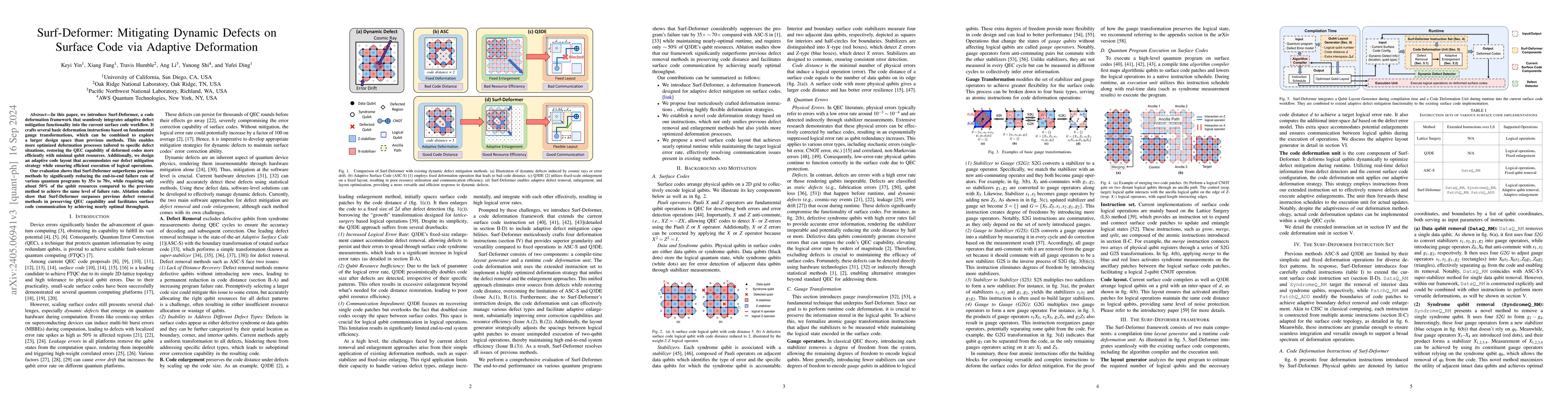 Thumbnail for FlexiSCD: Flexible Surface Code Deformer for Dynamic Defects