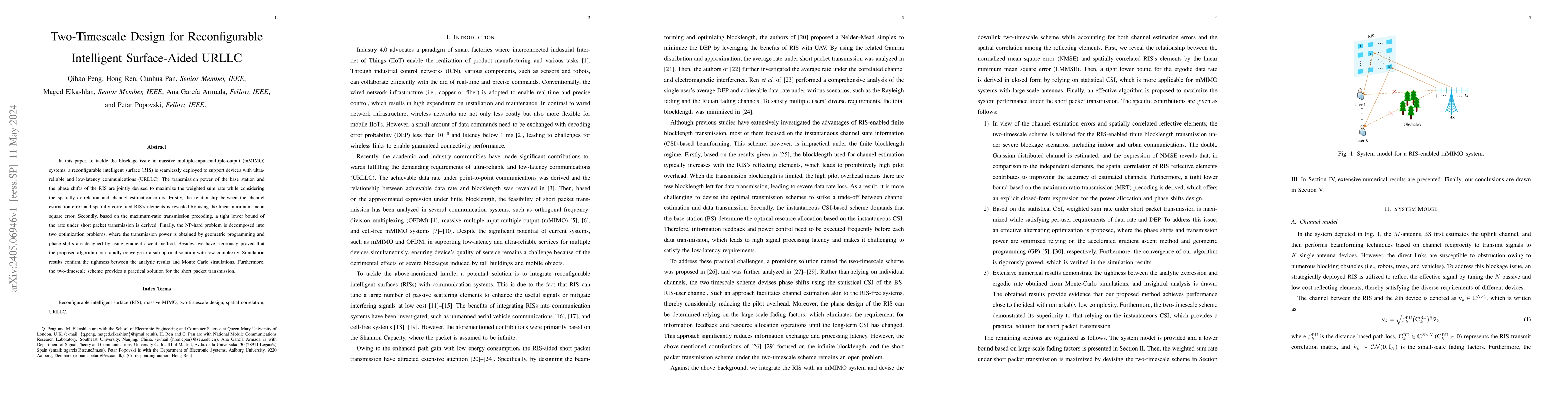 Thumbnail for Two-Timescale Design for Reconfigurable Intelligent Surface-Aided URLLC