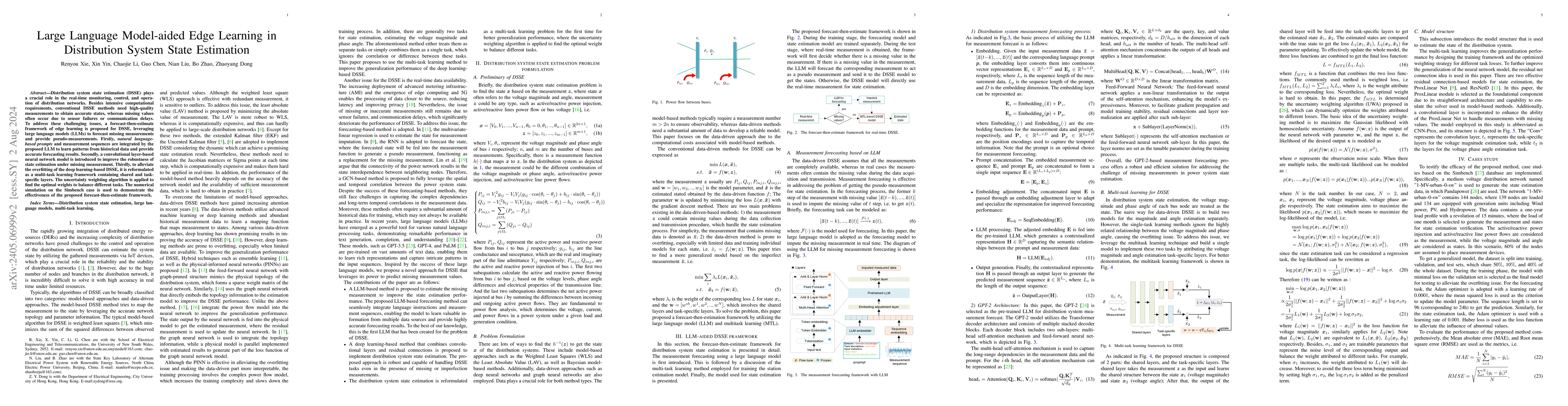 Thumbnail for Large Language Model-aided Edge Learning in Distribution System State
  Estimation