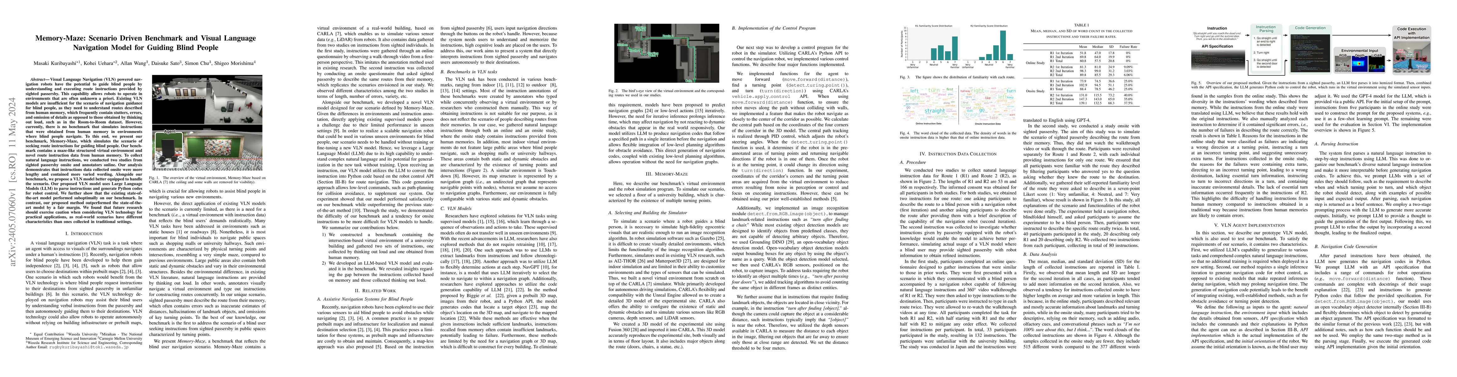 Thumbnail for Memory-Maze: Scenario Driven Benchmark and Visual Language Navigation
  Model for Guiding Blind People