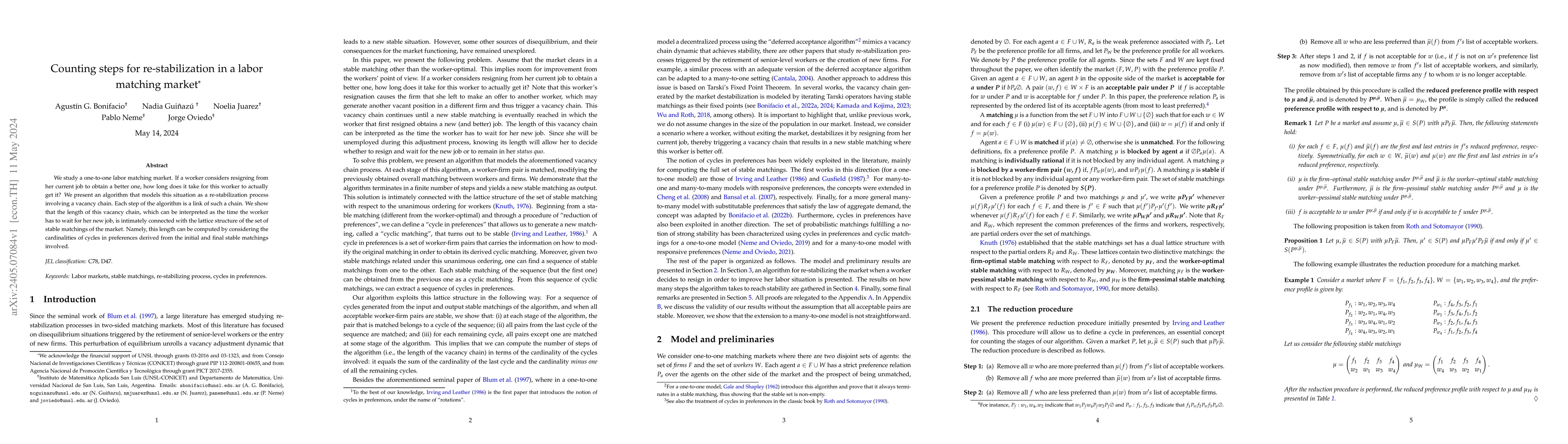 Thumbnail for Counting steps for re-stabilization in a labor matching market