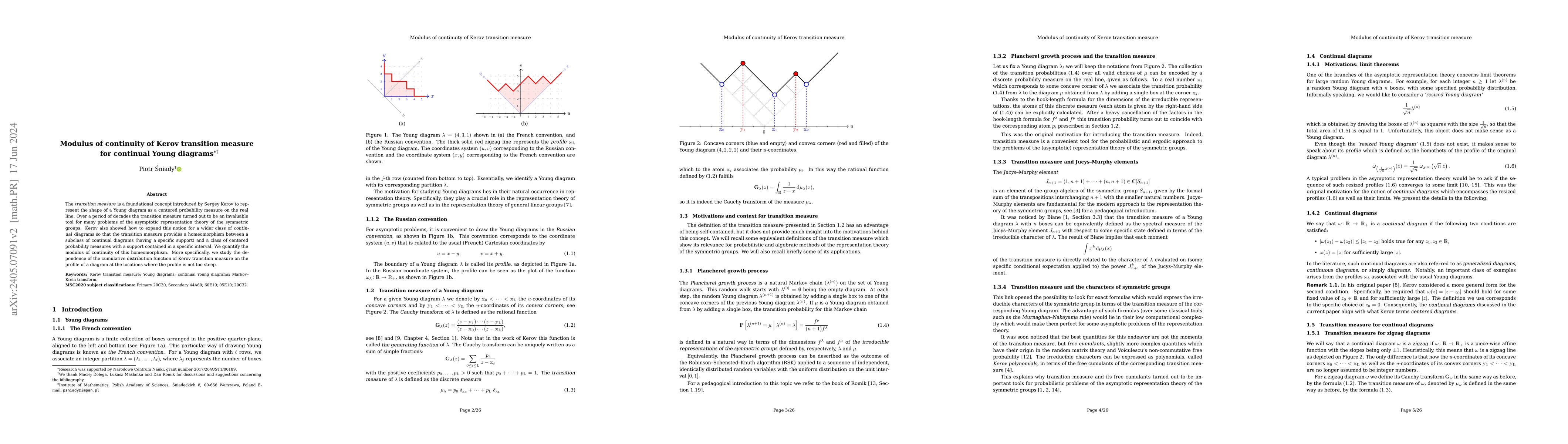 Thumbnail for Modulus of continuity of Kerov transition measure for continual Young
  diagrams